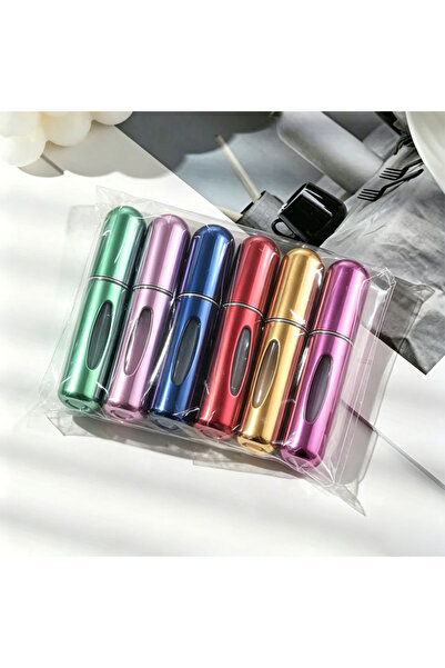 Choice1 Metal 5ml 6pcs-sets-B 6 Portable Spray Bottles Travel Size 5ml Self-p...