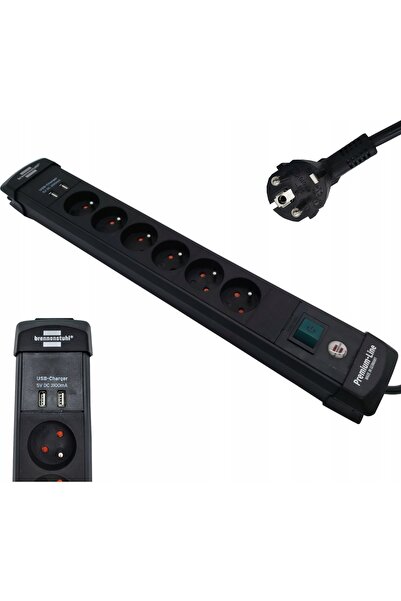 Brennenstuhl PRELUNGITOR CABLU 3 METRI 6 PRIZE EURO 2 PRIZE USB ÎNCĂRCARE 3,1...