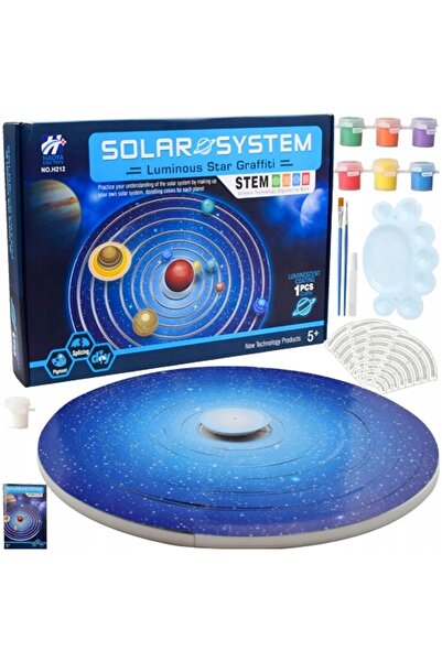 LeanToys Set educațional artistic: Sistemul Solar, Planete, DIY