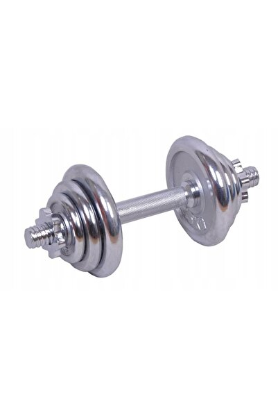 SPARTAN Ganteră cromată cu discuri, reglabilă 10 kg