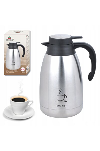 Kinghoff Termos tip cană pentru cafea și ceai, 2L, KH-1994