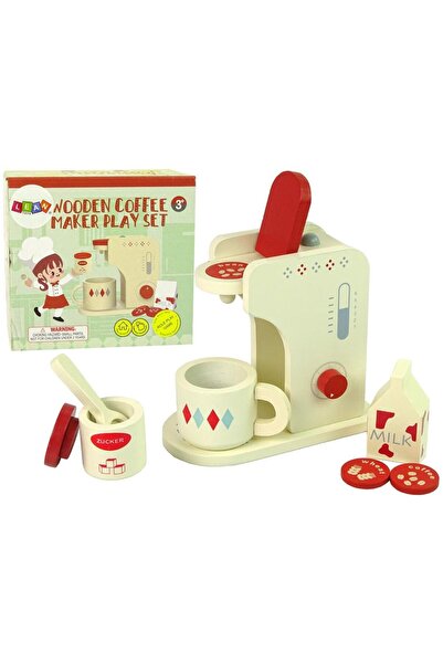 LeanToys Espressor din lemn Accesorii Bucătărie Copii