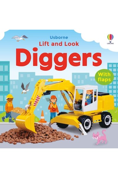 Usborne Children's Book, Usborne, Lift and Look Diggers, 12+ months