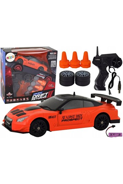 LeanToys Mașini sport telecomandate R/C 1:24 Portocalii Roți interschimbabile