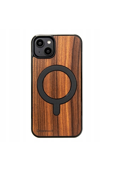 BewooDesign Husă din lemn Bewood pentru iPhone 15 Plus PALISANDER SANTOS cu M...