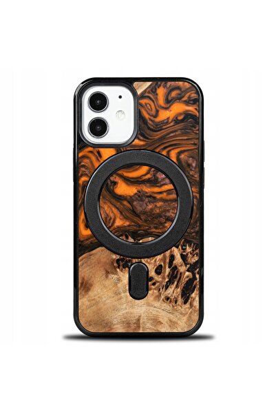 BewooDesign Husă Bewood Unique pentru iPhone 12 Mini - Portocalie cu MagSafe