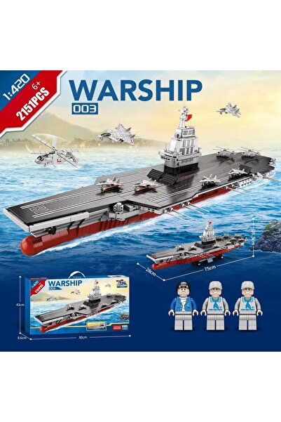 Baykush Lego Compatible Aircraft Carrier Set Warship 2151 Piece Building Bloc...
