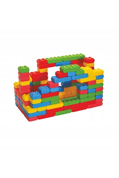 Małpiszon Blocuri de construcție mari 120 de piese King din plastic pentru co...
