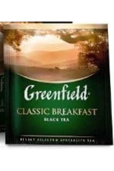 New greenfield CLASSIC BREAKFAST BLACK TEA TEA BAGS 100 Pcs (2g x 100pcs)