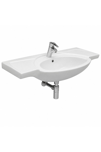 Serel - Kardelen Etajerli Lavabo 51x90 cm Batarya Banklı Beyaz - 5939TDL000