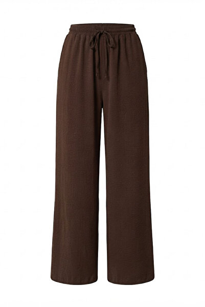 Noa&Noa Lined Wide Leg Trousers Bitter Brown