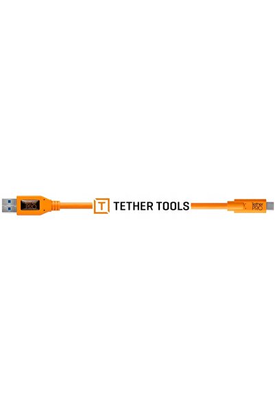 Tether Tools Cablu USB 3.0 - USB-C Pro 4.6 m Portocaliu