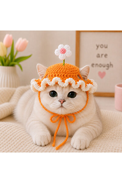 mühre Daisy Detail Cat Hat Pet Accessory