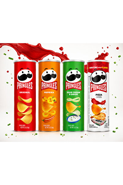 Pringles orginal&paprika&sour cream&pizza