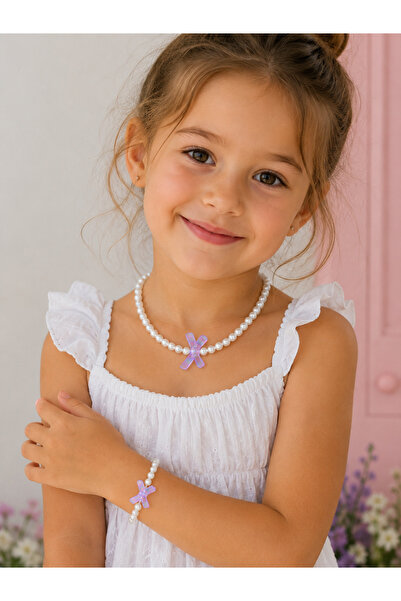 Kokoş Children's Necklace Bracelet Pearl