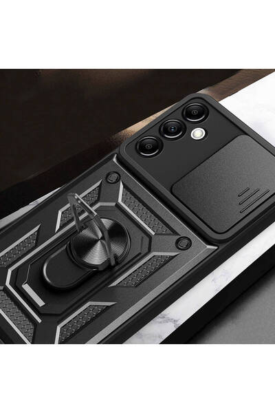 tekno grup Galaxy A14 Case Sliding Camera Protector Magnetic Stand Tank Protection Tkng