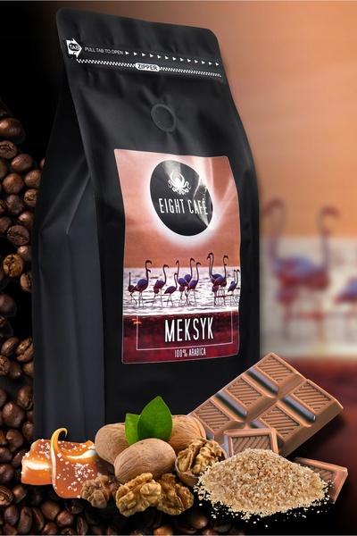 EIGHT CAFE Cafea boabe Arabica Mexic 1 kg (Artizanală)