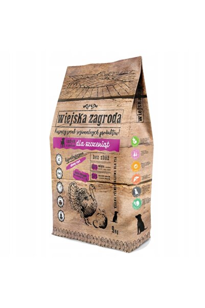 NO BRAND Hrana pentru caine RUSTIC GARDEN Curcan cu mere 9kg