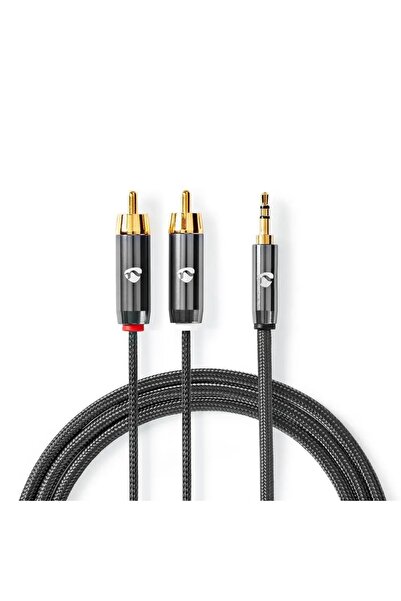 NO BRAND Cablu 2xRCA - Jack 3.5 mm NEDIS 1 m