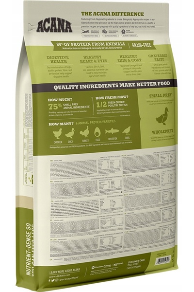 Acana Hrană pentru pisici Grasslands Rață cu pui 4.5 kg