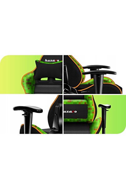 Huzaro Fotel Ranger 6.0 Pixel Mesh Negru-verde