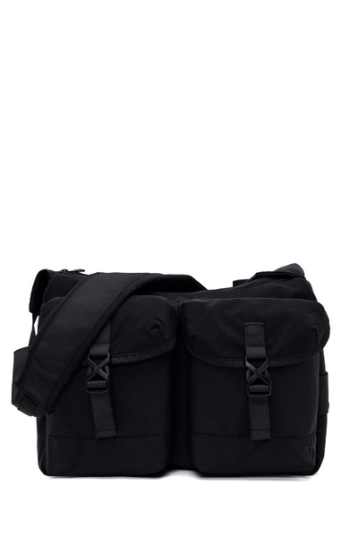 Derimod Men's Black Fabric Messenger Bag 26Sbd30146F
