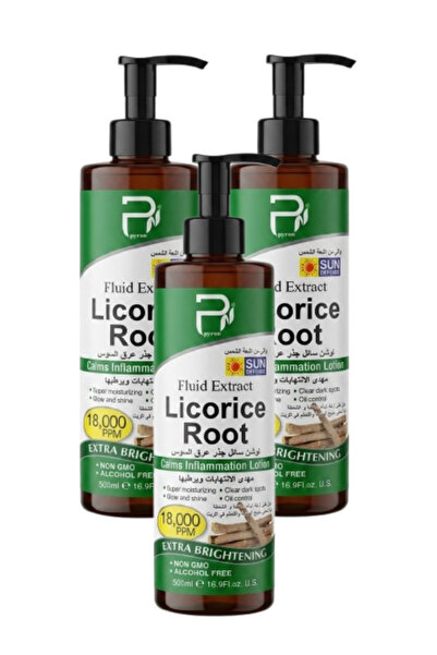 PYRON 3 Pieces Licorice Root Lotion 500ML