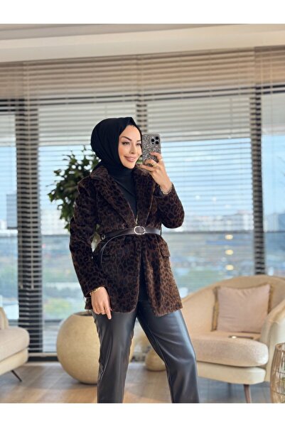 İkoll 1005514 سترة من فرو الفهد ليوبارد