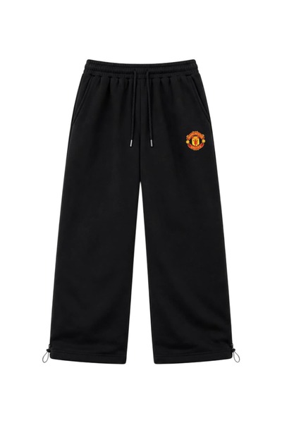 zaee Manchester Embroidered Adjustable Baggy Sweatpants