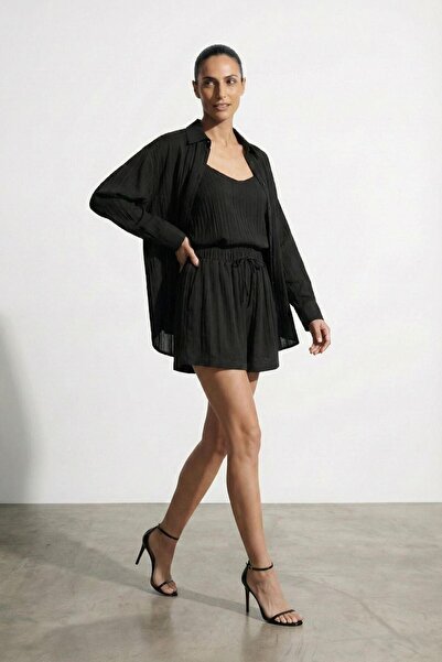 Quzu 26Ygml01496 Long Sleeve Oversize Shirt