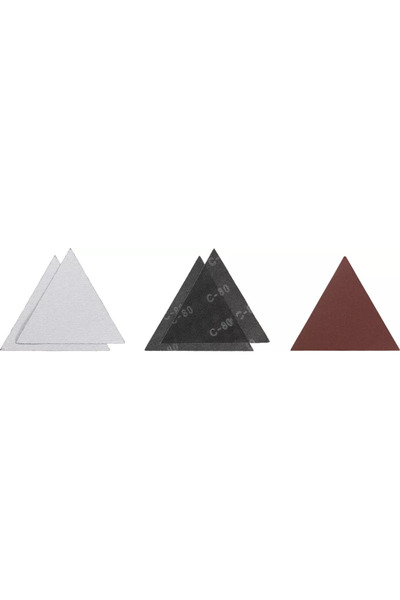 Kwb Set 5 hartie abraziva triunghiulara 287 mm pentru TE-DW 225 X