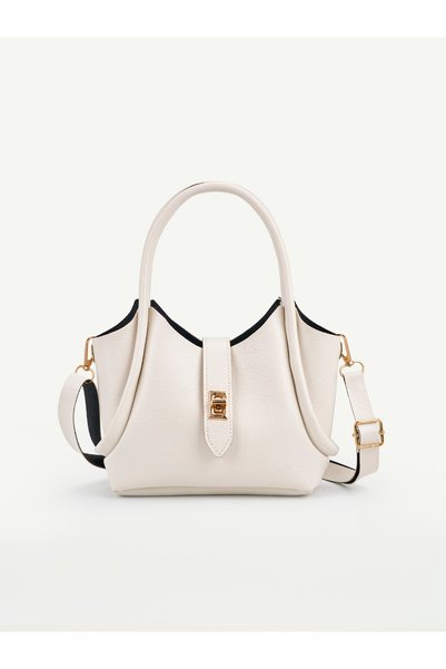 MYSTOBAG Peggy Women's Handbag and Shoulder Bag with Buckle Detail and Adjustable Strap