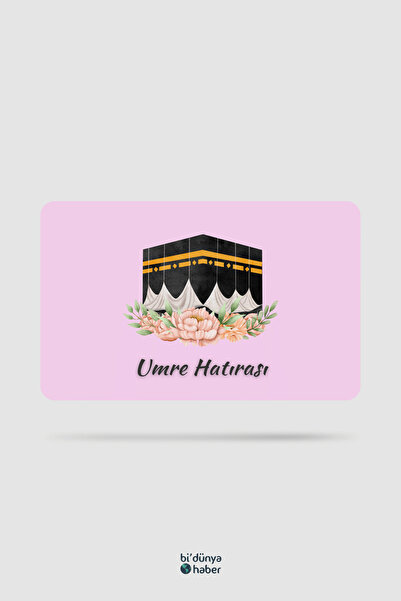 Bi Dünya Haber Umre Hatırası (Kabe) Temalı Buzdolabı Magneti Mutfak Süsü Hedi...