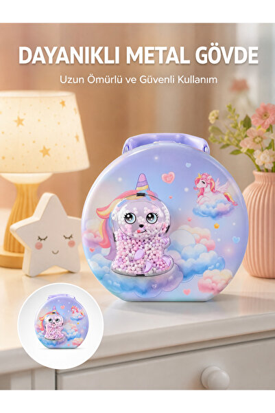 izbul Password-Protected Children's Money Safe Box with Metal Body