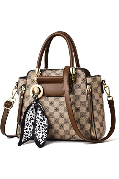 SYOSI Women Handbags and Tote Bags, Retro Plaid Shoulder Satchel with Gold Ha...