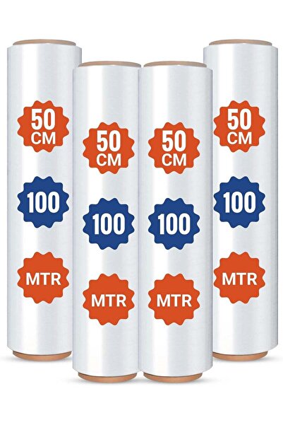 Duravel Industrial Strength Stretch Film-100 Meter, 4 Rolls
