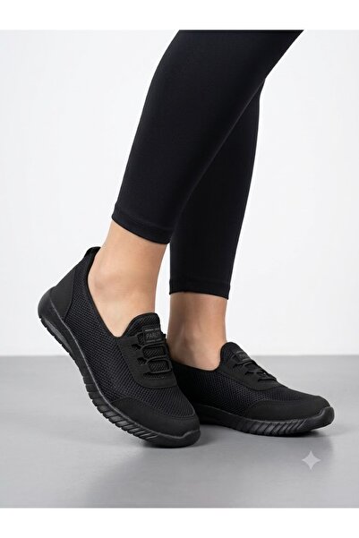 Lütfi Women's black slip-on easy wear ultra lightweight orthopedic sole daily...