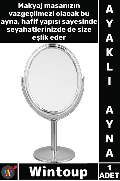 Wintoup #Ayna Masaüstü Makyaj Kozmetik Şık Model Portatif Küçük Dekoratif Mod...