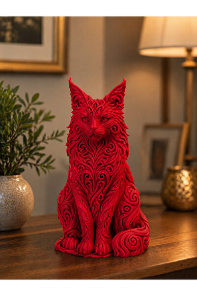 Belupa Barok Kedi Biblosu Dekoratif Heykel – Vintage Ev Dekoru, Salon, Kitapl...