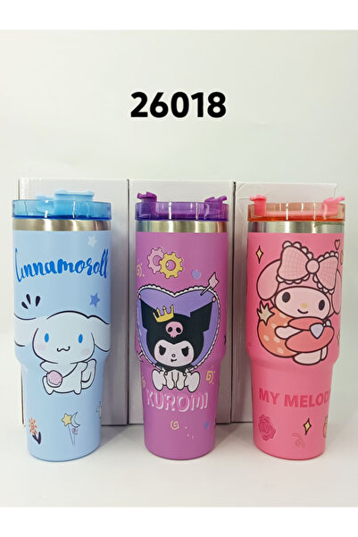 Generic This Is a Set of 3 Sanrio Character Stainless Steel Thermal Cups.