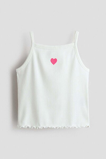H&M Embroidery-detail strappy top