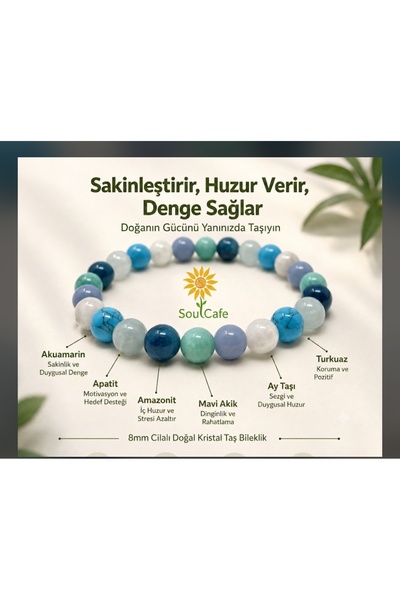best bioenerji taş terapi Calmness and Peace Natural Stone Bracelet |   8 mm ...