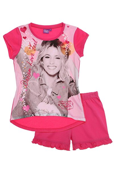 Disney Violetta Pijama 8-16 ani cu imprimare sclipici și pantaloni scurți 100...