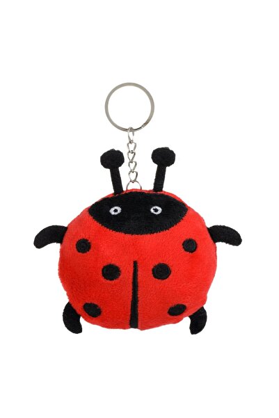 OEM Breloc de pluș buburuză roșie și neagră de 12cm pentru copii