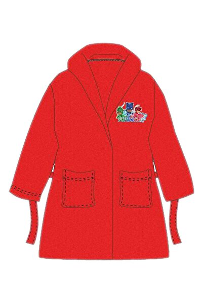 PJ Masks Halat de baie roșu 2-7 ani cu broderie aplicată 100% poliester