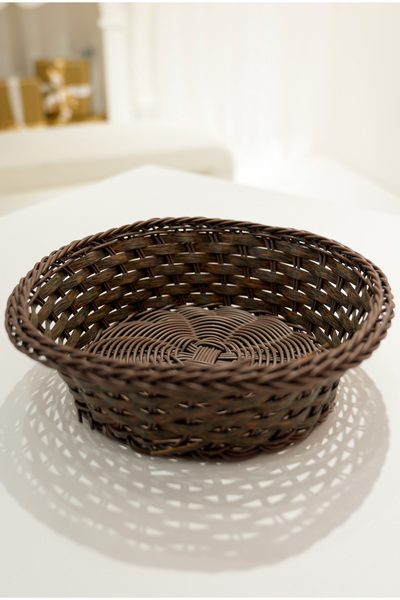 NimaWare Wicker Look Rattan Bread Basket Plastic Mesh Serving and Presentatio...