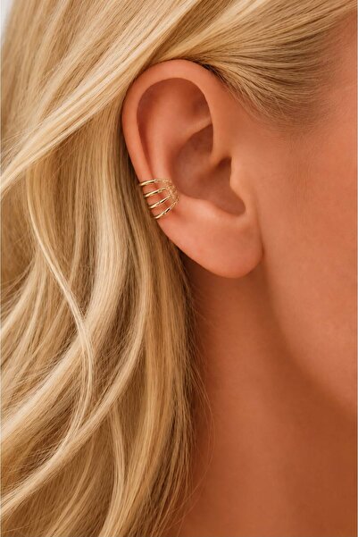 GONESSA Multi-View Gold Earcuff