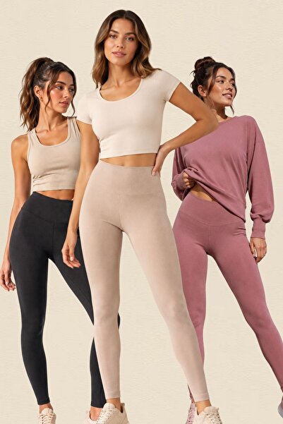 fevien 3-Pack Advantageous Package Women's High Waist Ribbed Diver Camisole F...