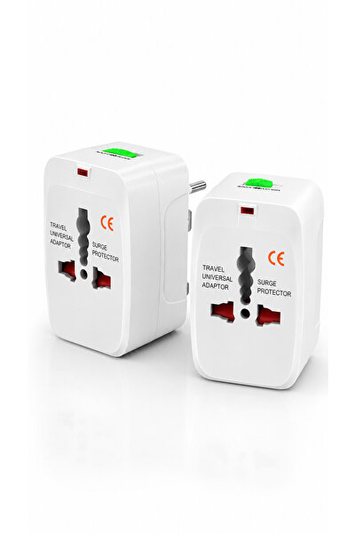 ULTRATEKNO 2Pcs Universal Travel Adapter – Worldwide Compatible Plug Converte...