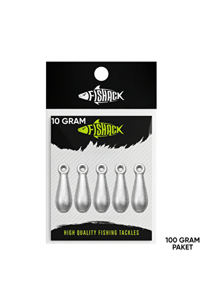 Fishack Armut Kurşun - Dip Olta Kurşunu - 10gr - (100gr Paket)